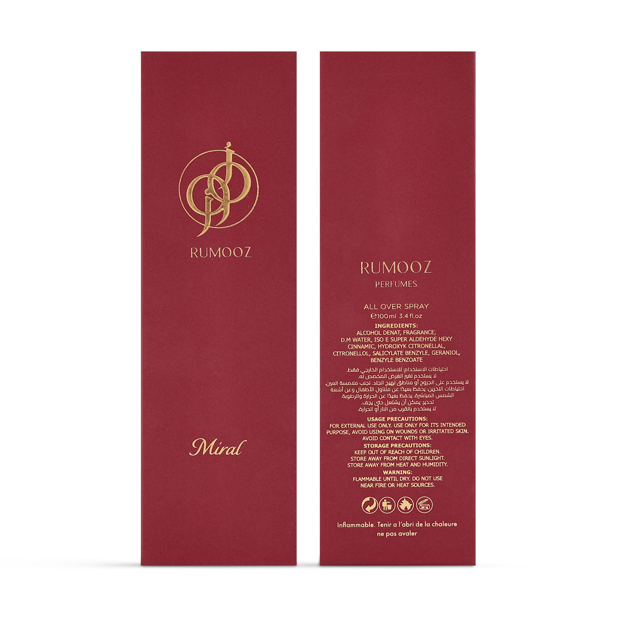 Miral Musk Allover 100ml Eau De Perfume